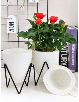 Elegant Stand & Wick-Watering Pot