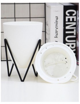 Elegant Stand & Wick-Watering Pot