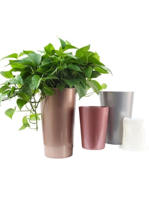 Classy Metallic Round Pot