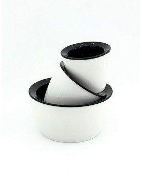 Classic White Round Shallow Pot 