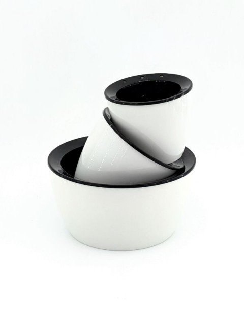 Classic White Round Shallow Pot 