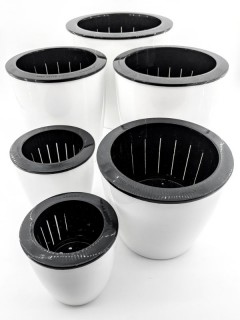 Classic White Round Pot