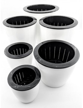 Classic White Round Pot