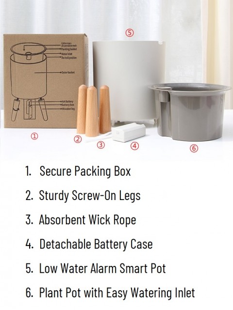 Nordic Cylindrical 19cm Smart Pot