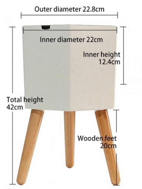Nordic Hexagon 23cm Smart Pot