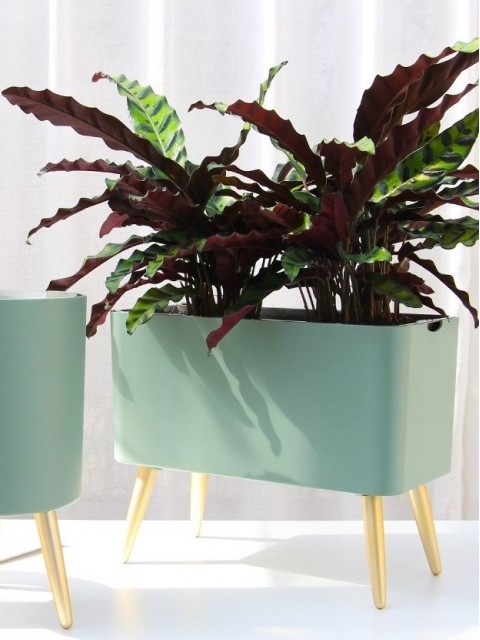 Verdigris Rectangle 35cm Smart Pot